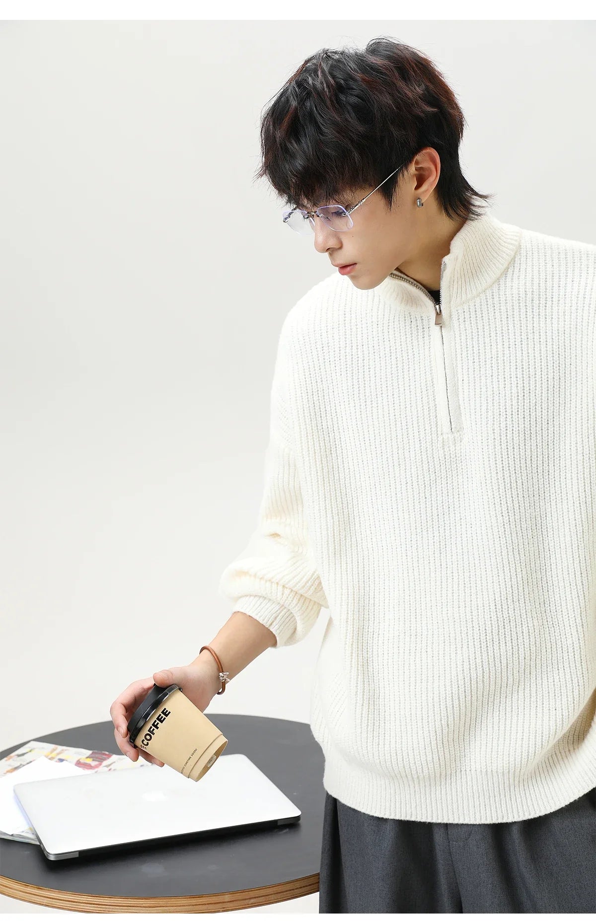 Nordic Rib Knit 1/4 Zip