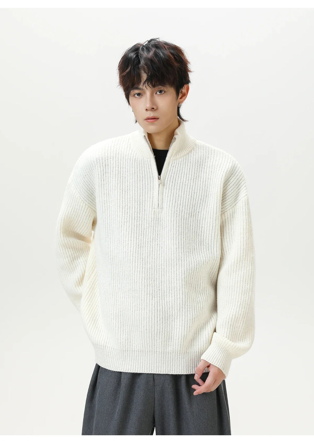 Nordic Rib Knit 1/4 Zip