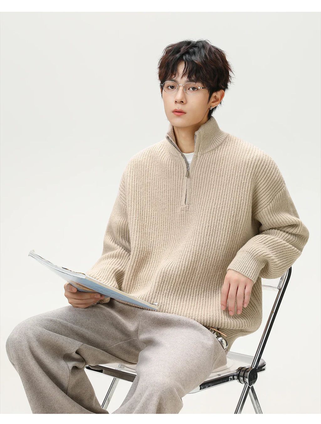Nordic Rib Knit 1/4 Zip