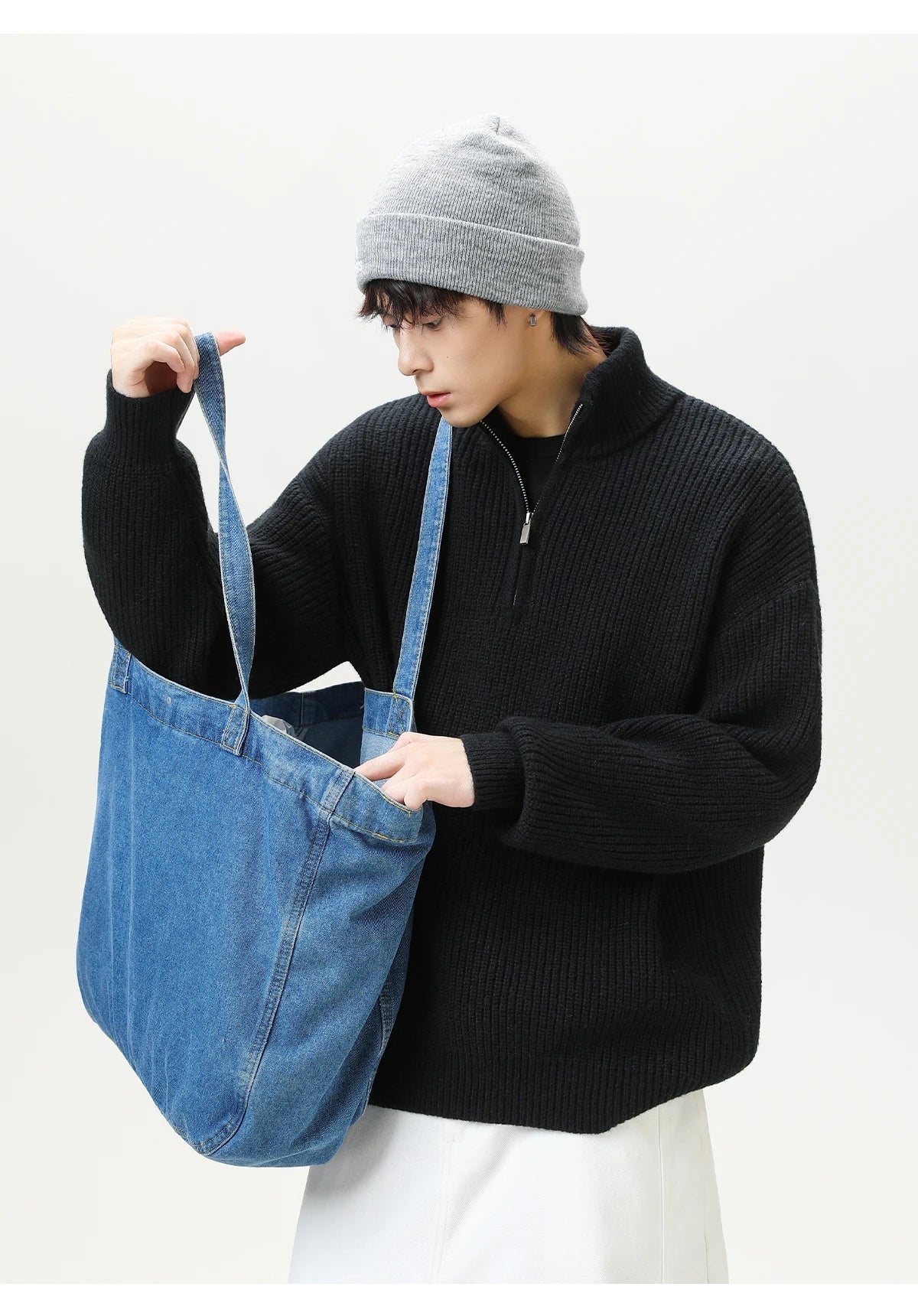 Nordic Rib Knit 1/4 Zip