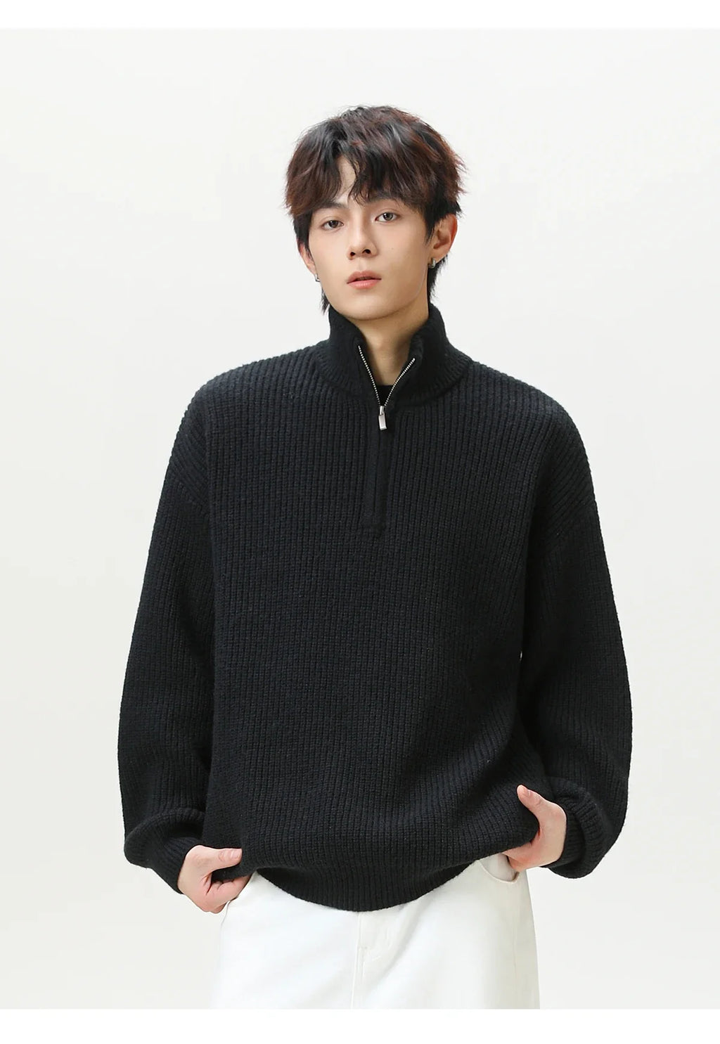 Nordic Rib Knit 1/4 Zip