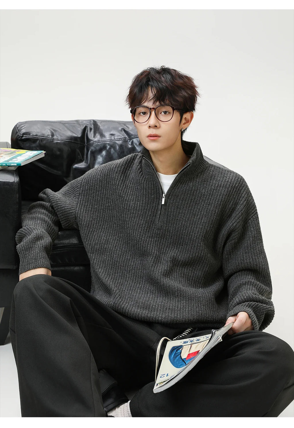 Nordic Rib Knit 1/4 Zip