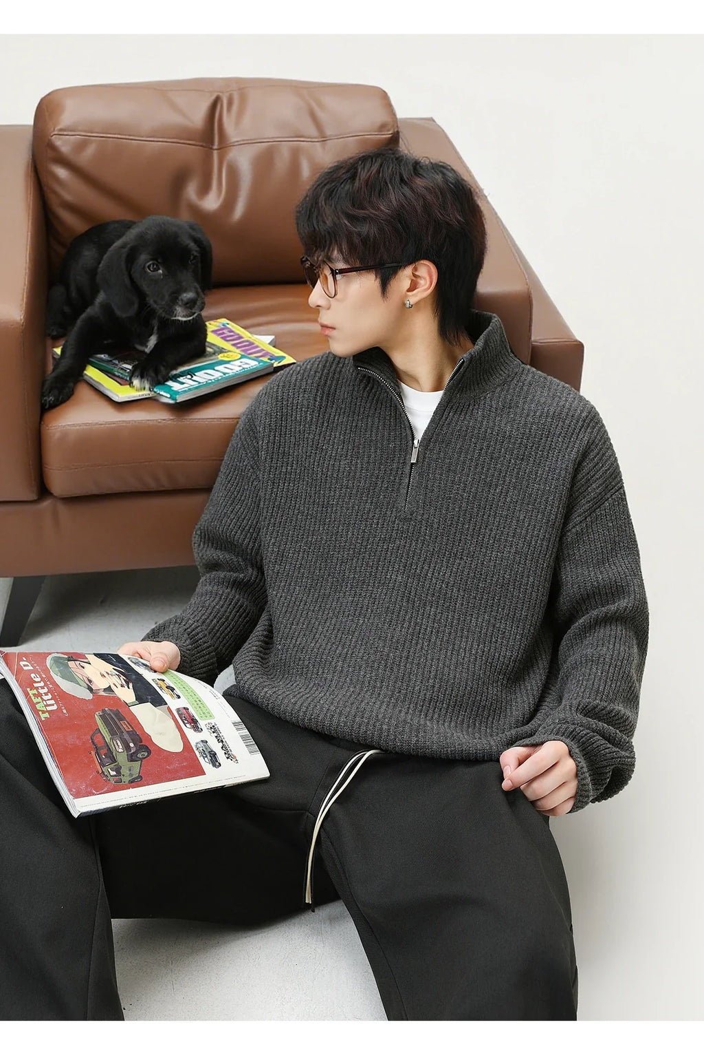 Nordic Rib Knit 1/4 Zip