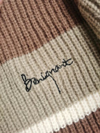 Rib Knit 90's Stripe Sweater