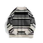 Rib Knit 90's Stripe Sweater