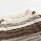 Rib Knit 90's Stripe Sweater