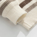 Rib Knit 90's Stripe Sweater