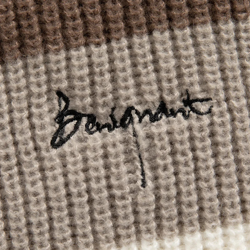 Rib Knit 90's Stripe Sweater