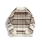 Rib Knit 90's Stripe Sweater