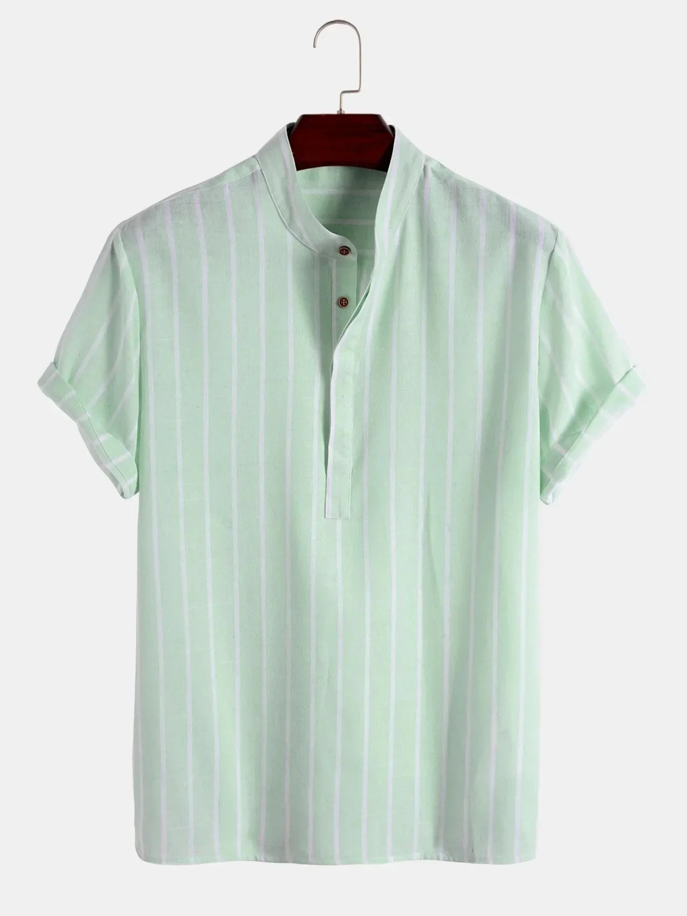 Men's Striped Linen Shirt