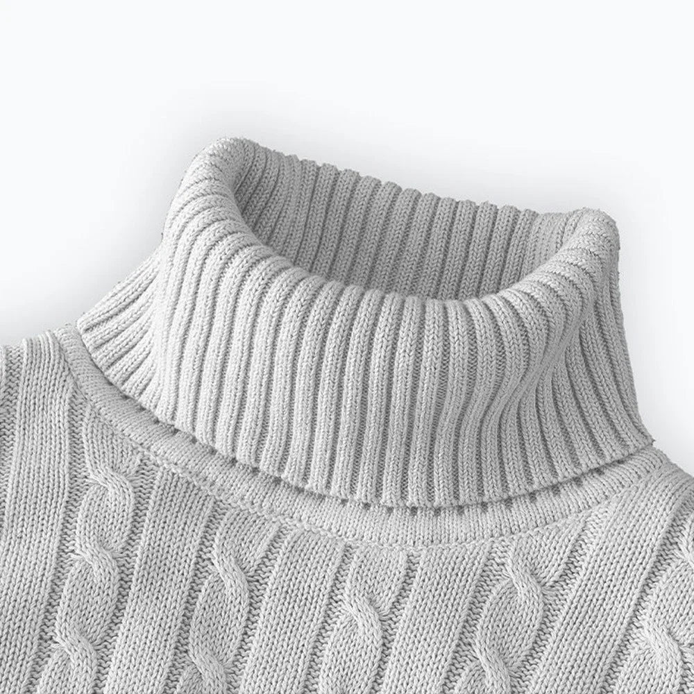 Men's Knit Turtleneck Sweater