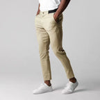Men's Cotton Trousers Elastic Waist