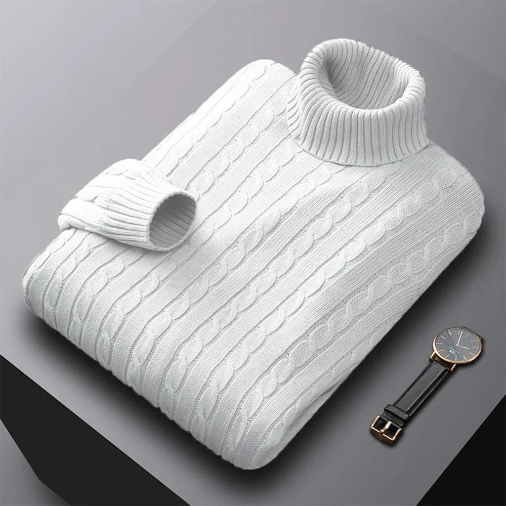 Men's Knit Turtleneck Sweater