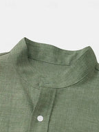 Men's Linen Shirt Classic Old Money