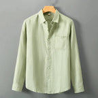 Men's Linen Shirt Long Sleeve