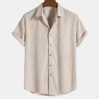 Men's Linen Shirt Short Sleeve
