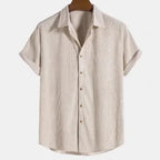 Men's Linen Shirt Short Sleeve