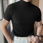 Men's Textured Turtleneck Tee
