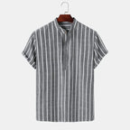 Men's Striped Linen Shirt