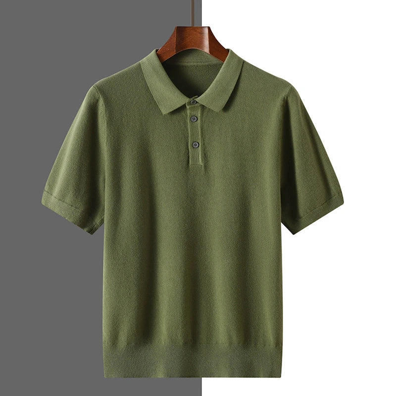 Men's Merino Polo Knit