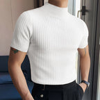 Men's Textured Turtleneck Tee
