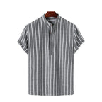 Men's Striped Linen Shirt