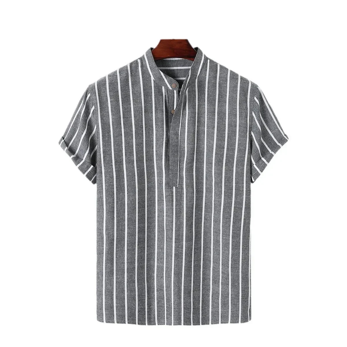 Men's Striped Linen Shirt