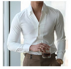 Men's Italian Collar Shirt Slim-Fit
