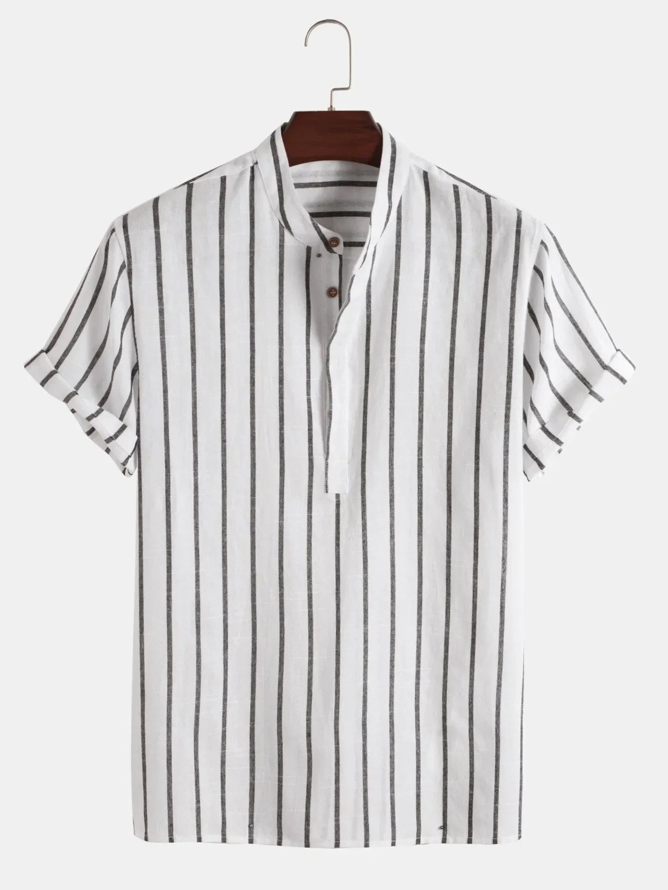 Men's Striped Linen Shirt