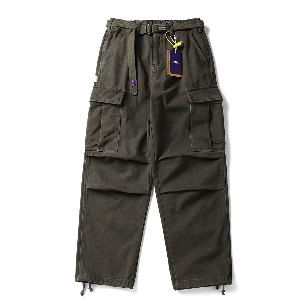 BREAD & DENIM Washed Twill Military Pants