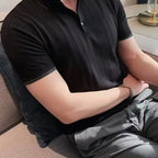 Men's Polo Shirt Striped Elegance