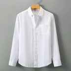 Men's Linen Shirt Long Sleeve