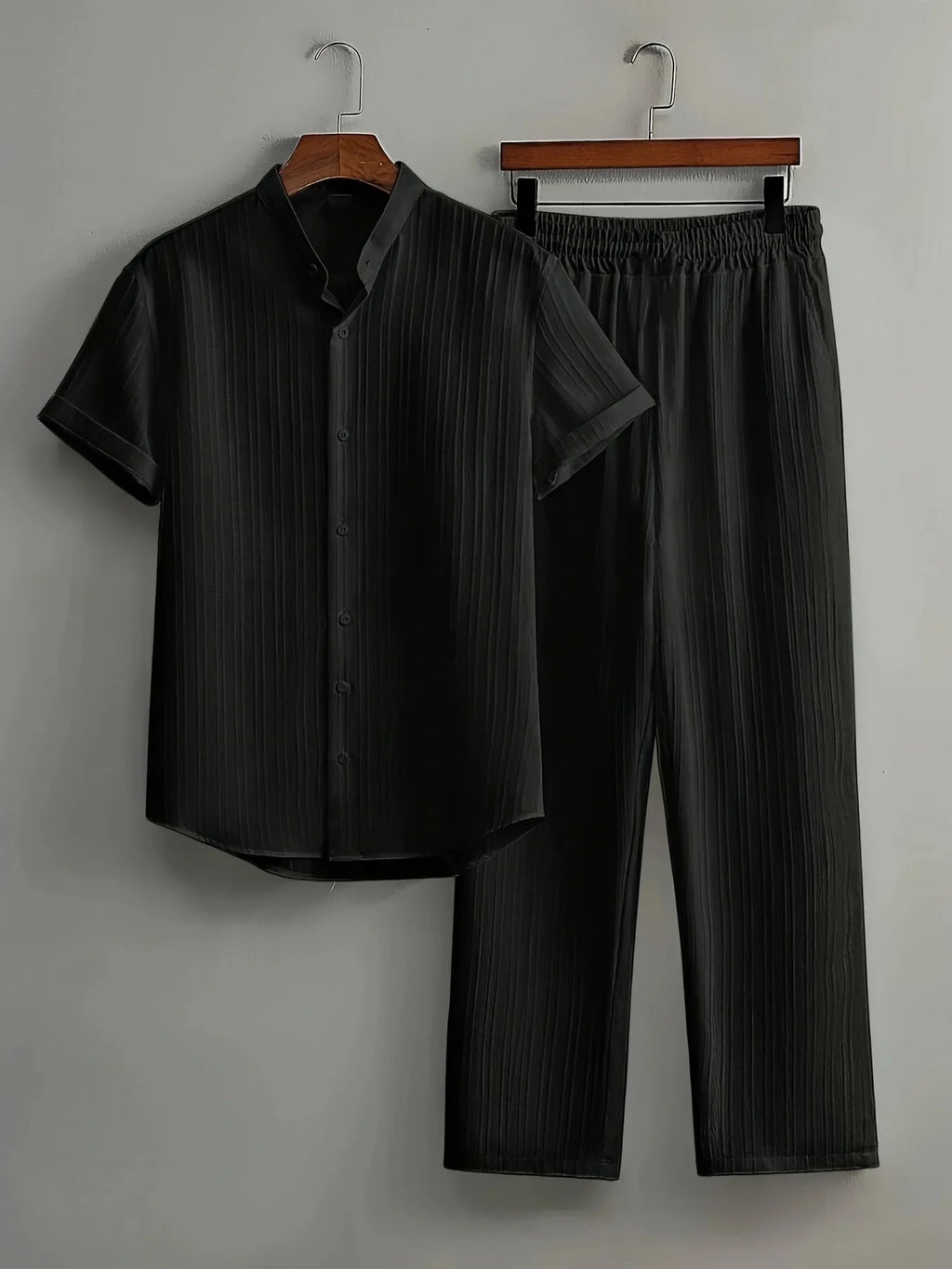 Men's Linen Casual Set Textured