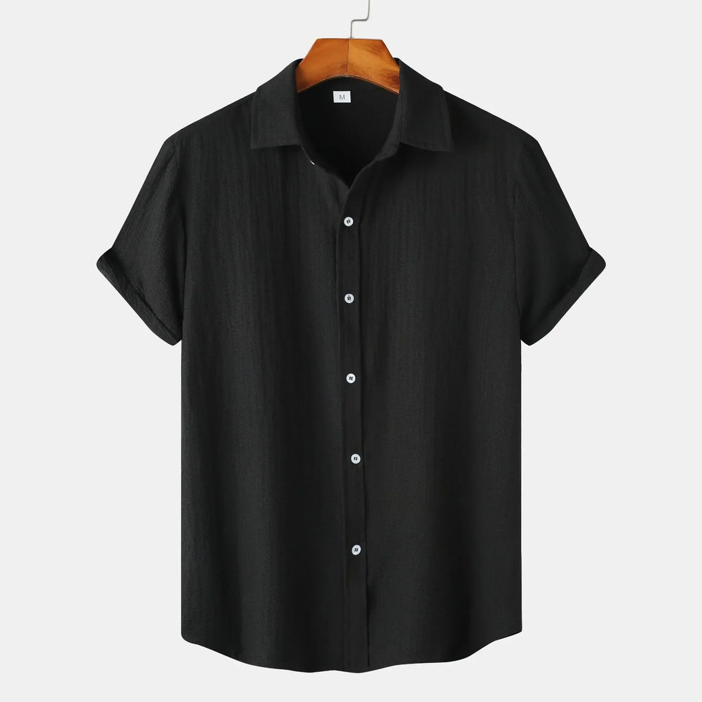 Men's Linen Shirt Short Sleeve