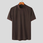 Men's Textured Turtleneck Tee