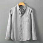 Men's Linen Shirt Long Sleeve