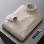 Men's Knit Turtleneck Sweater