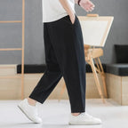 Elveron | Men's Linen Trousers Relaxed Fit
