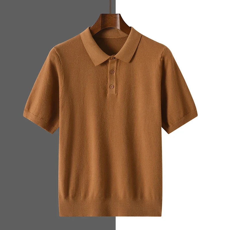 Men's Merino Polo Knit