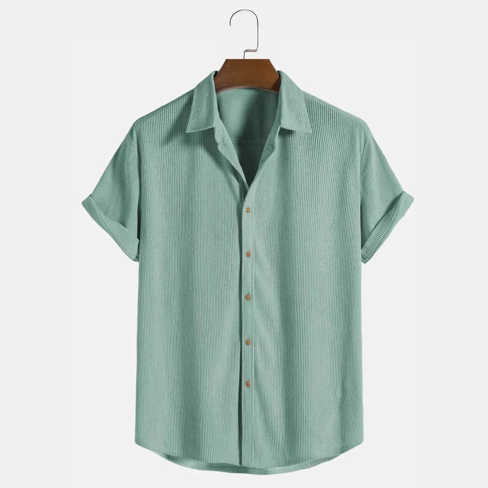Men's Linen Shirt Short Sleeve