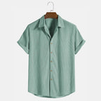 Men's Linen Shirt Short Sleeve