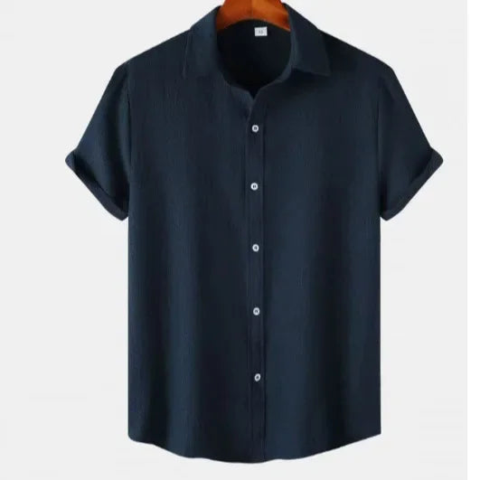 Men's Linen Shirt Short Sleeve
