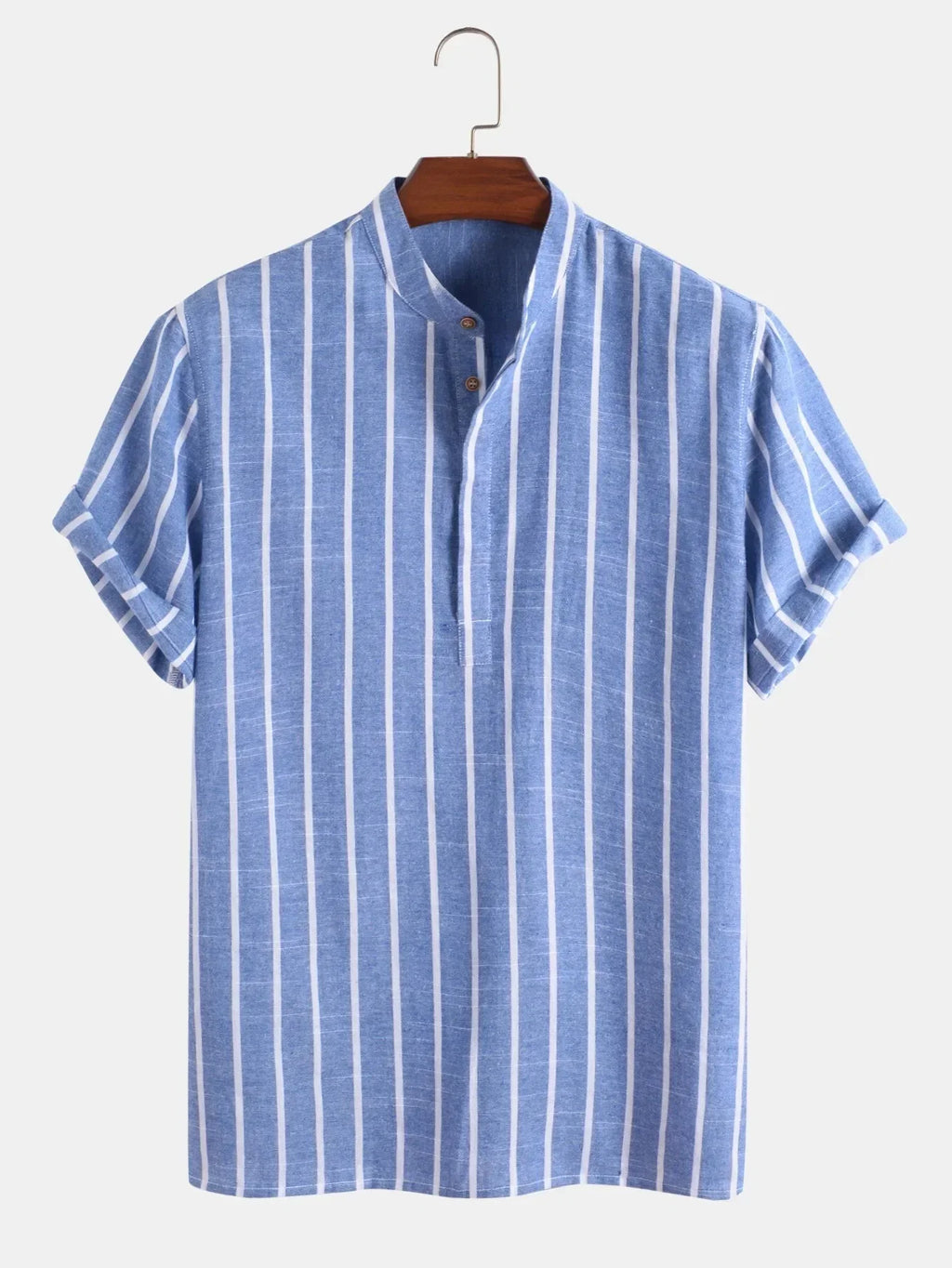 Men's Striped Linen Shirt