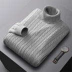 Men's Knit Turtleneck Sweater
