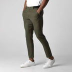 Men's Cotton Trousers Elastic Waist