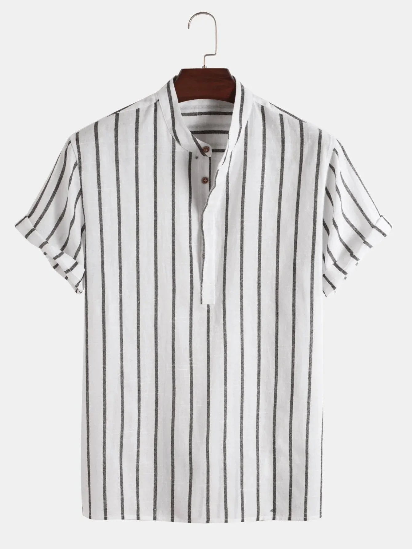 Men's Striped Linen Shirt