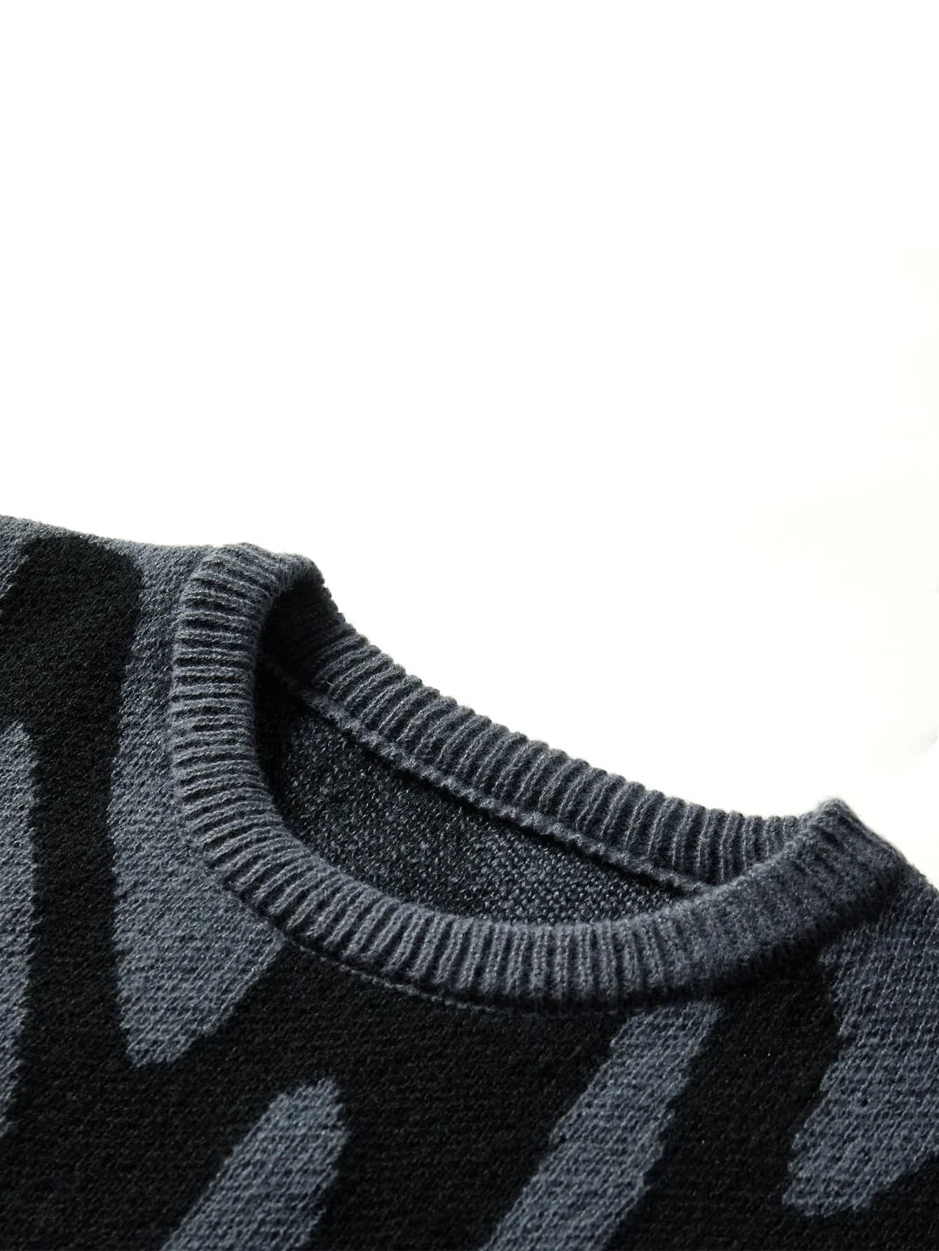 Shadow Drip Jacquard Jumper