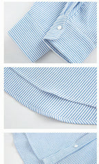 Smiley Face Embroidered Stripe Shirt
