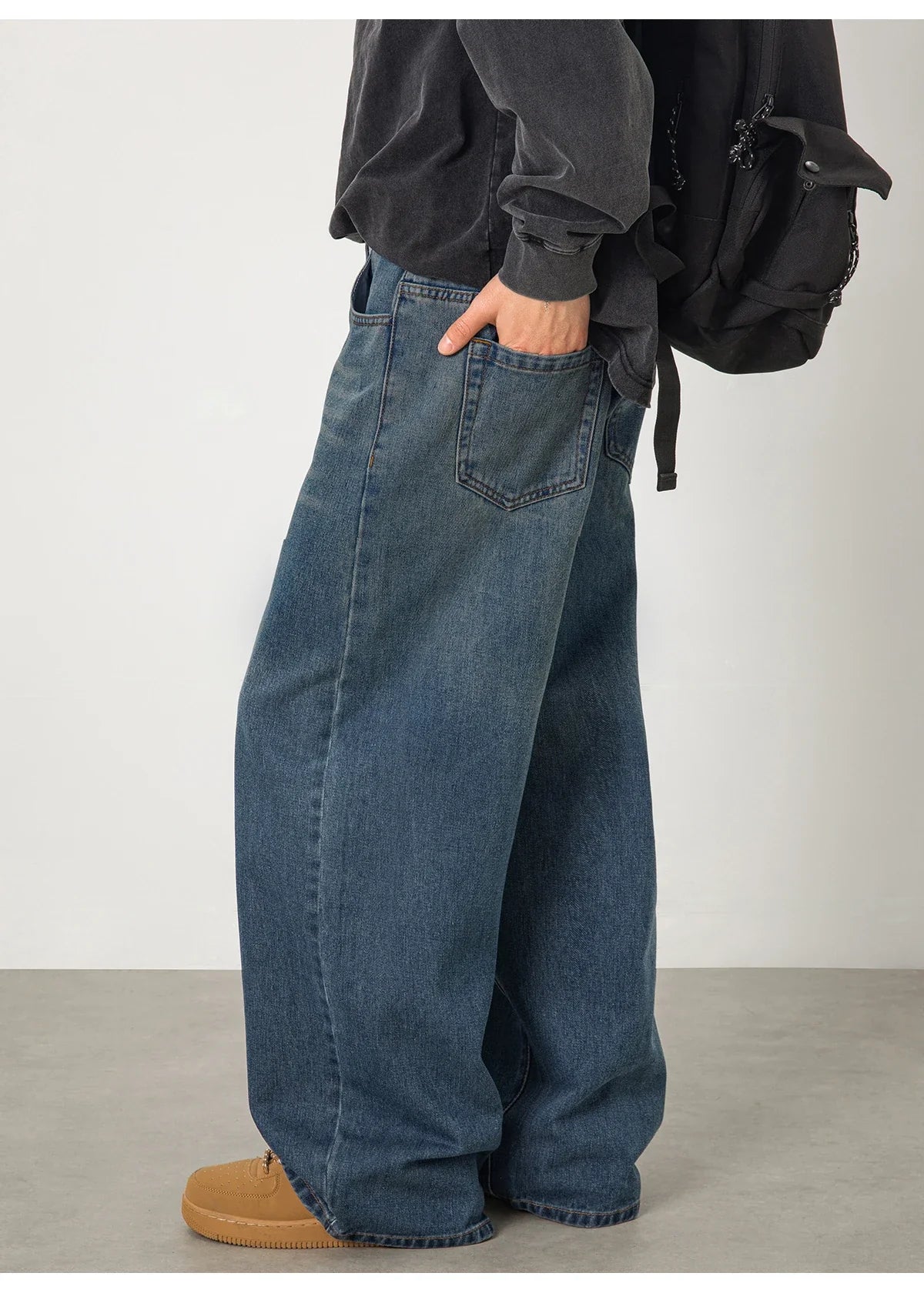 Stacked Wide Leg Jeans