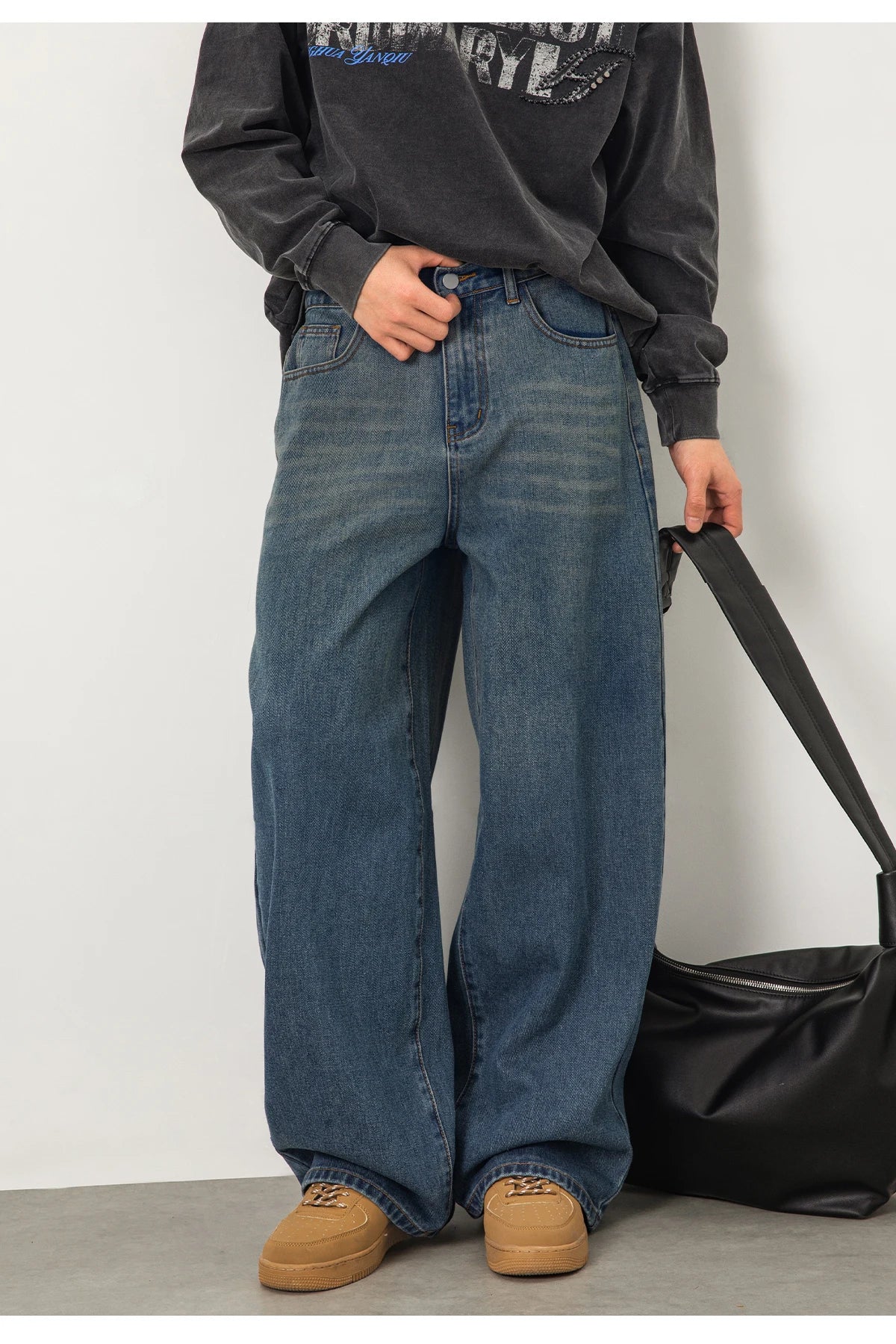 Stacked Wide Leg Jeans